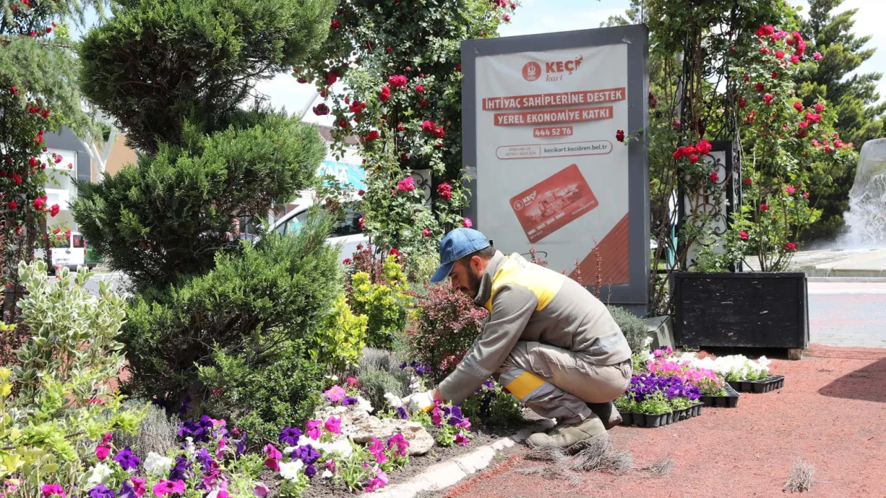 Ankara Keçiören’de parklara estetik dokunuş