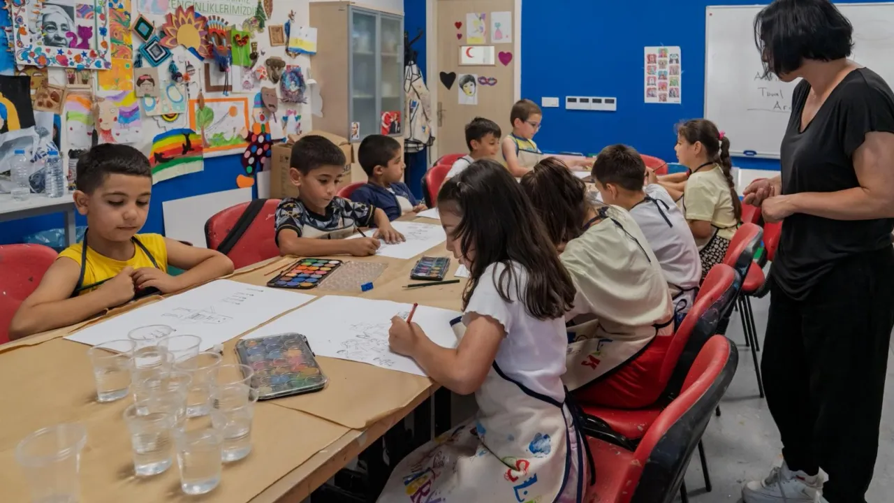 İzmirli çocuklar yaz tatilinde eğlenerek öğreniyor