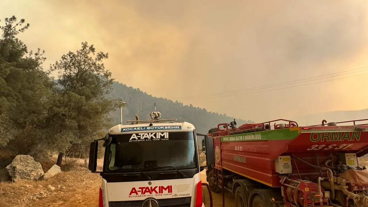 Kocaeli A Takımı, yangınlar için seferber