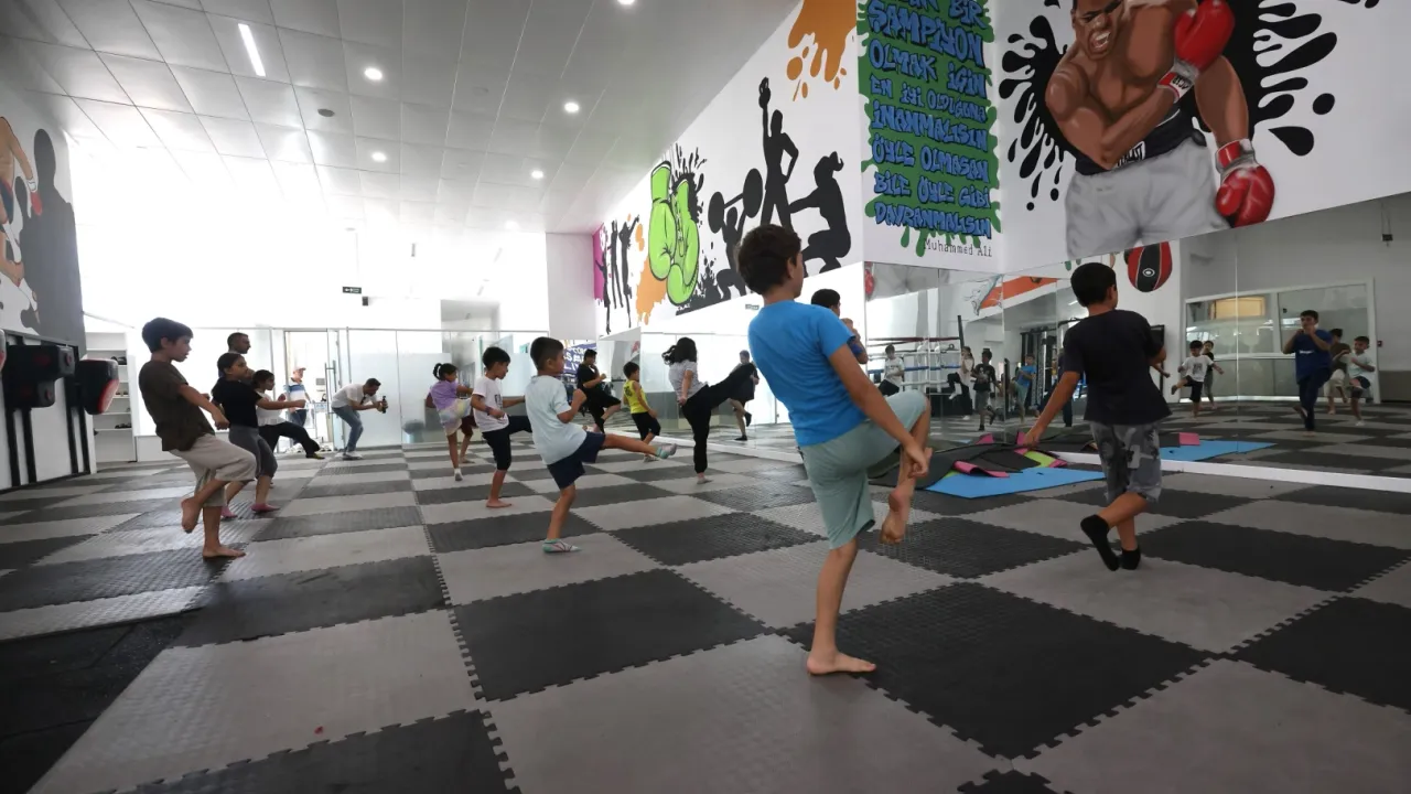 Çocukların spor heyecanı