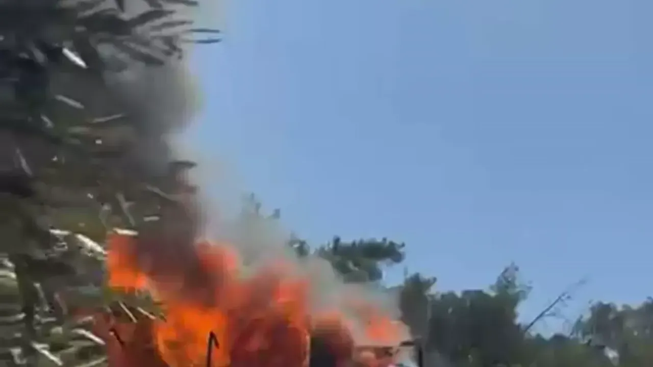 Bodrum’da ev yangını korkuttu: Ormana sıçramadan söndürüldü