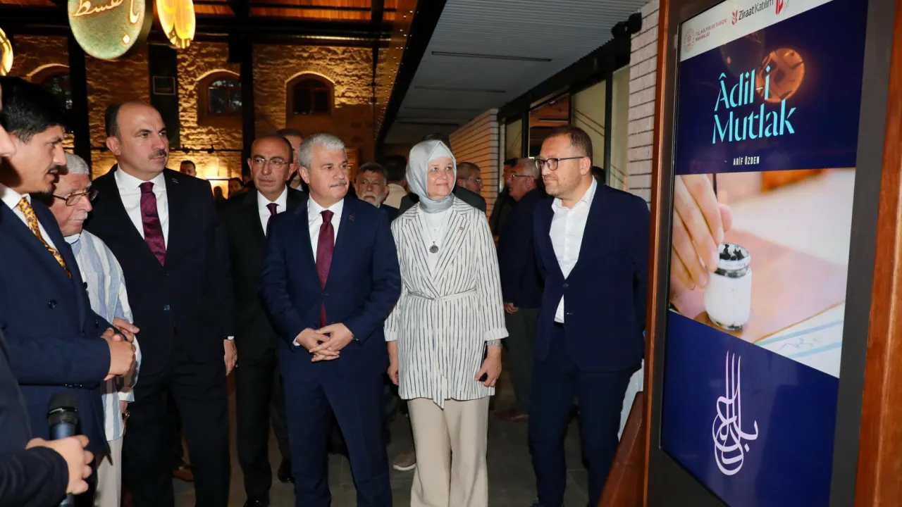 Adaletin hat sanatıyla buluştuğu sergi Konya’da