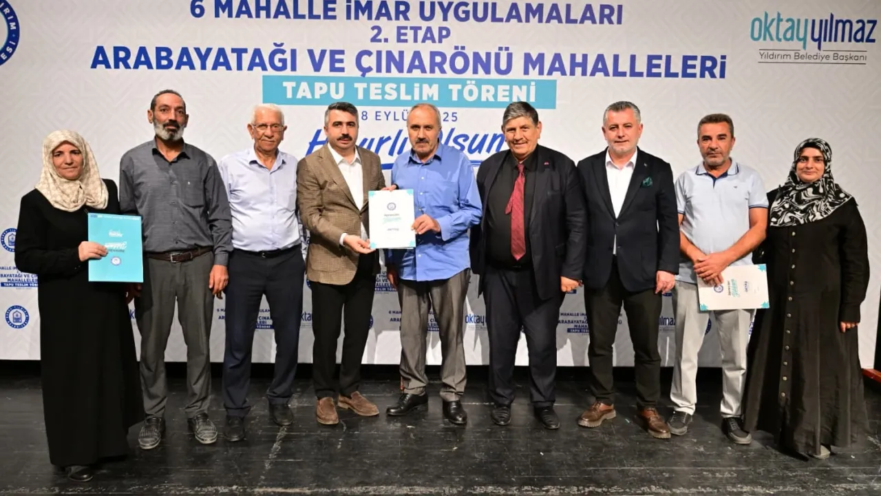 Bursa Yıldırım'da tapu seferberliği sürüyor