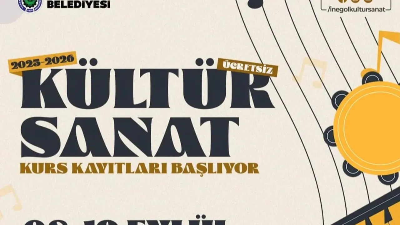 İnegöl Belediyesi’nin kültür sanat kurslarında kayıtlar başladı