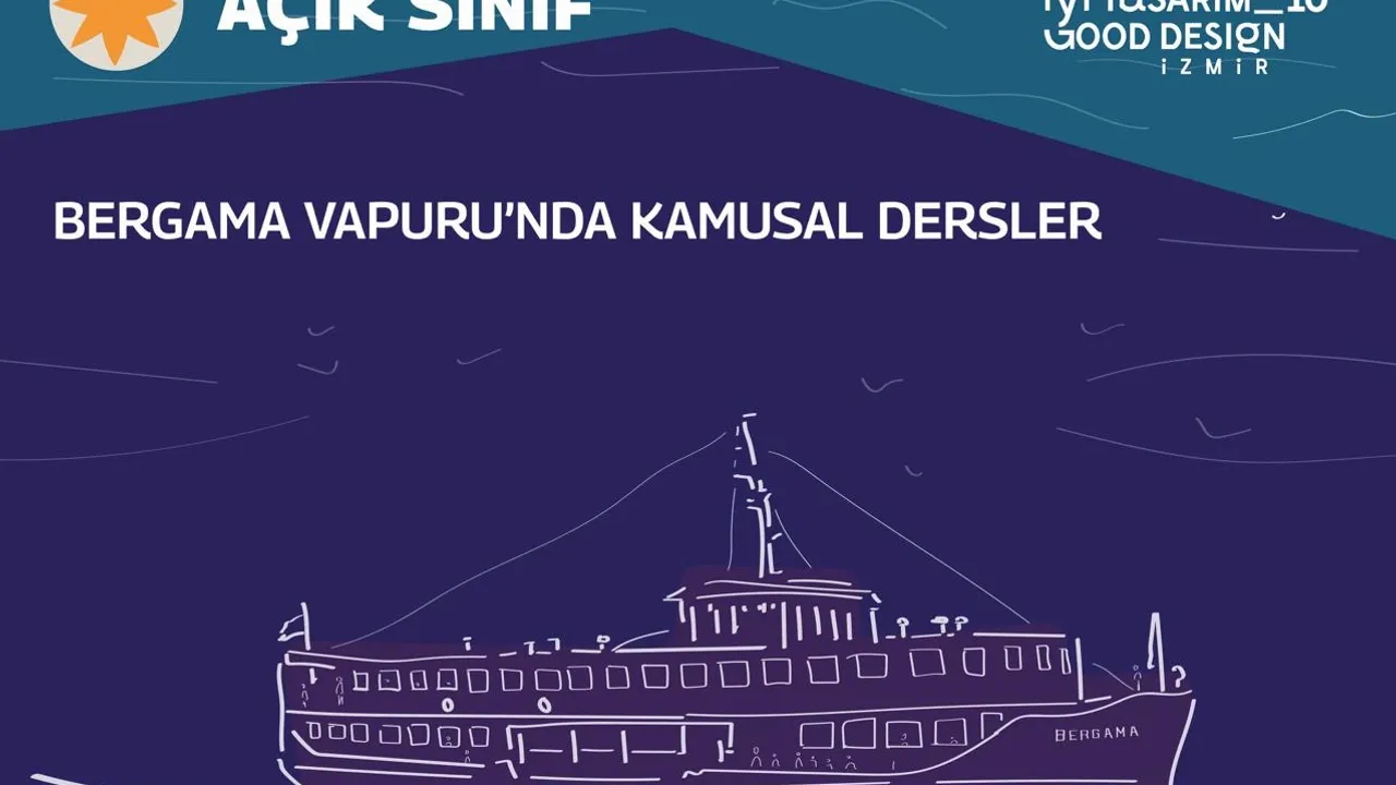 İzmir'in kamusal dersleri Bergama Vapuru'nda