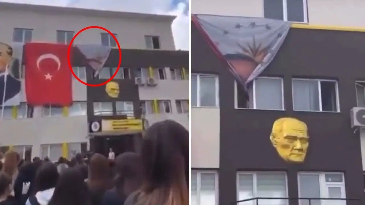 Öğrencilerden Erdoğan posteri tepkisi!