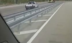 Kilometrelerce yolu ters şeritten gitti