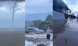 Hatay'da sağanak yağış: 25 kişi minibüste mahsur kaldı!