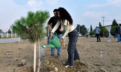 Gençlerden Bornova'ya 120 fidan