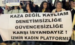 İzmir'de kadınlardan Dilovası'ndaki iş c*nayetine tepki