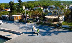 Yeni nesil elektrikli yol süpürme araçları Bodrum sokaklarında