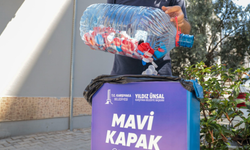 Karşıyaka Belediyesi mavi kapakları umuda çeviriyor