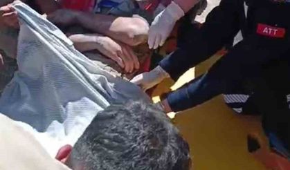 İş makinesi elektrik tellerine temas etti, 1 işçi yaralandı