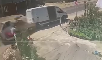 Yalova’da 4 aracın karıştığı trafik kazası kamerada