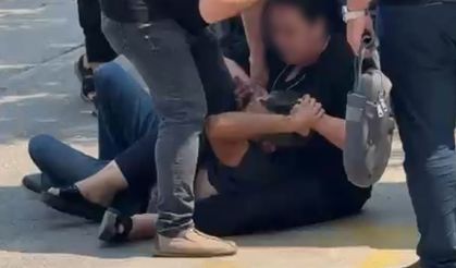 Eski eşinden kocasına meydan dayağı...