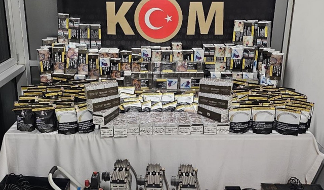 Kütahya’da kaçak sigara operasyonu