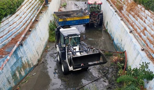 Söke Belediyesi’nden Yenikent Deresi’nde temizlik çalışması