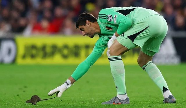 Courtois topu tuttu ama fareyi tutamadı