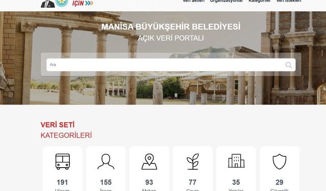 Manisa Açık Veri Portalı vatandaşlara sunuluyor