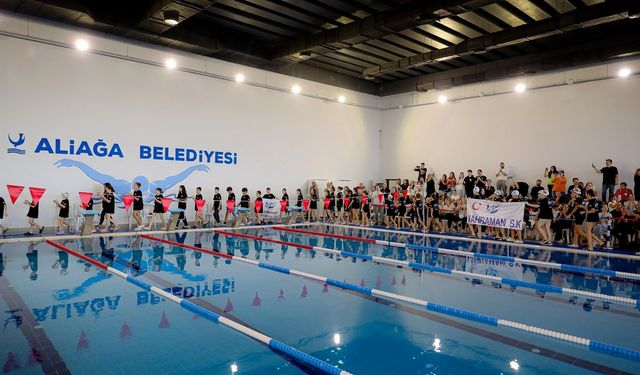 Aliağa'nın yüzme tesisleri İzmir'de zirveye oynuyor