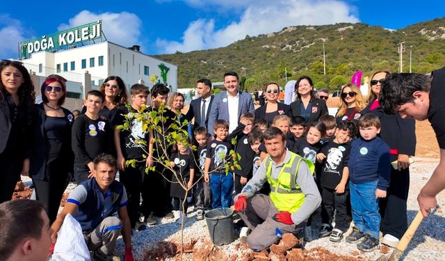 Bodrum'da çocuklar doğaya dokundu