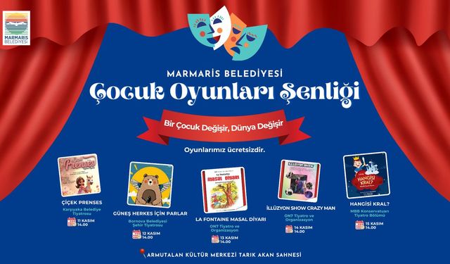 Marmaris Belediyesi'nden çocuklara ara tatil armağanı