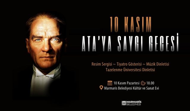 Marmari̇s'te 'Ata'ya saygı gecesi̇