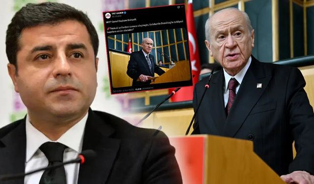 TRT'de topa girdi, Bahçeli'nin sözlerini paylaştı