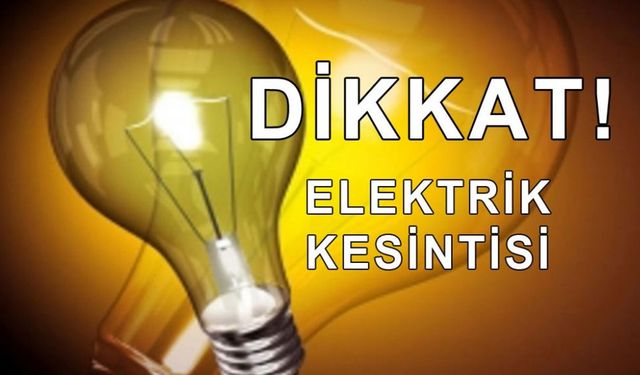 4 Aralık günü İzmir'de elektrik kesintisi olacak ilçeler