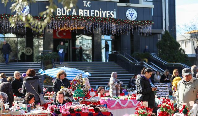 Buca'da dayanışma ve alışveriş bir arada