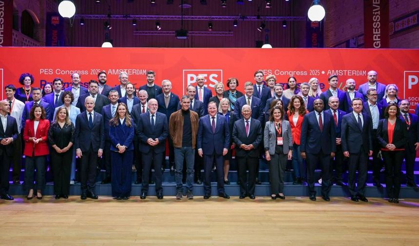 Özgür Özel Amsterdam'da Avrupalı liderlerle bir araya geldi