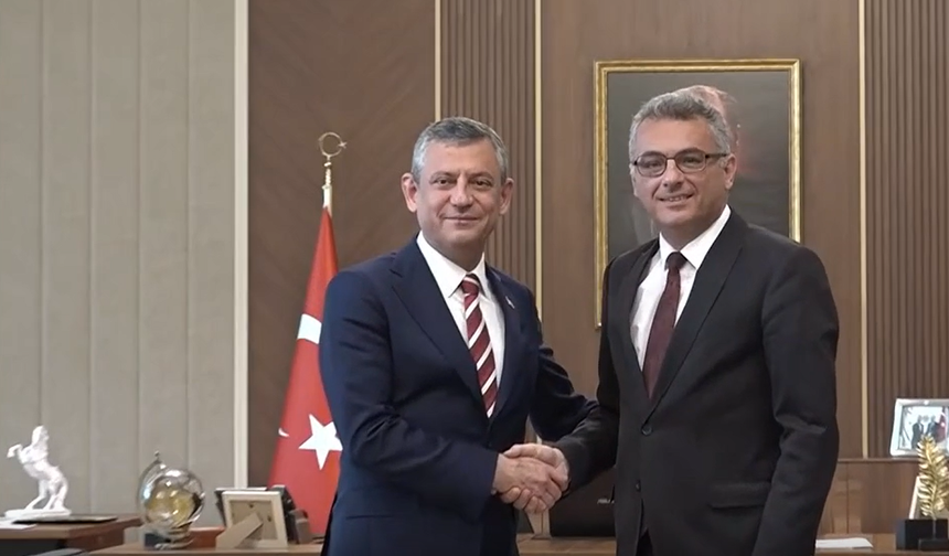 Özel'den KKTC Cumhurbaşkanı Erhürman'a ziyaret