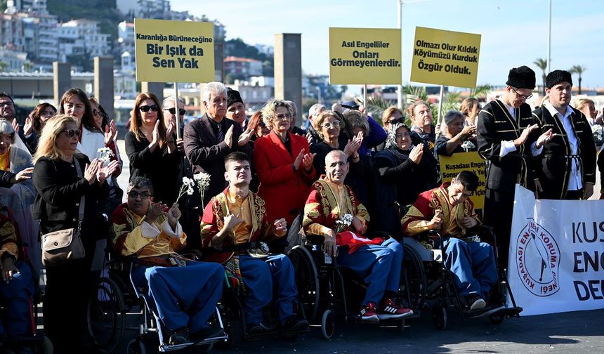 Kuşadası'nda 3 Aralık Dünya Engelliler Günü kutlamaları